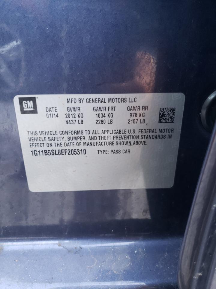 Photo 10 from auction – 2014 CHEVROLET MALIBU LS with VIN 1G11B5SL8EF205310