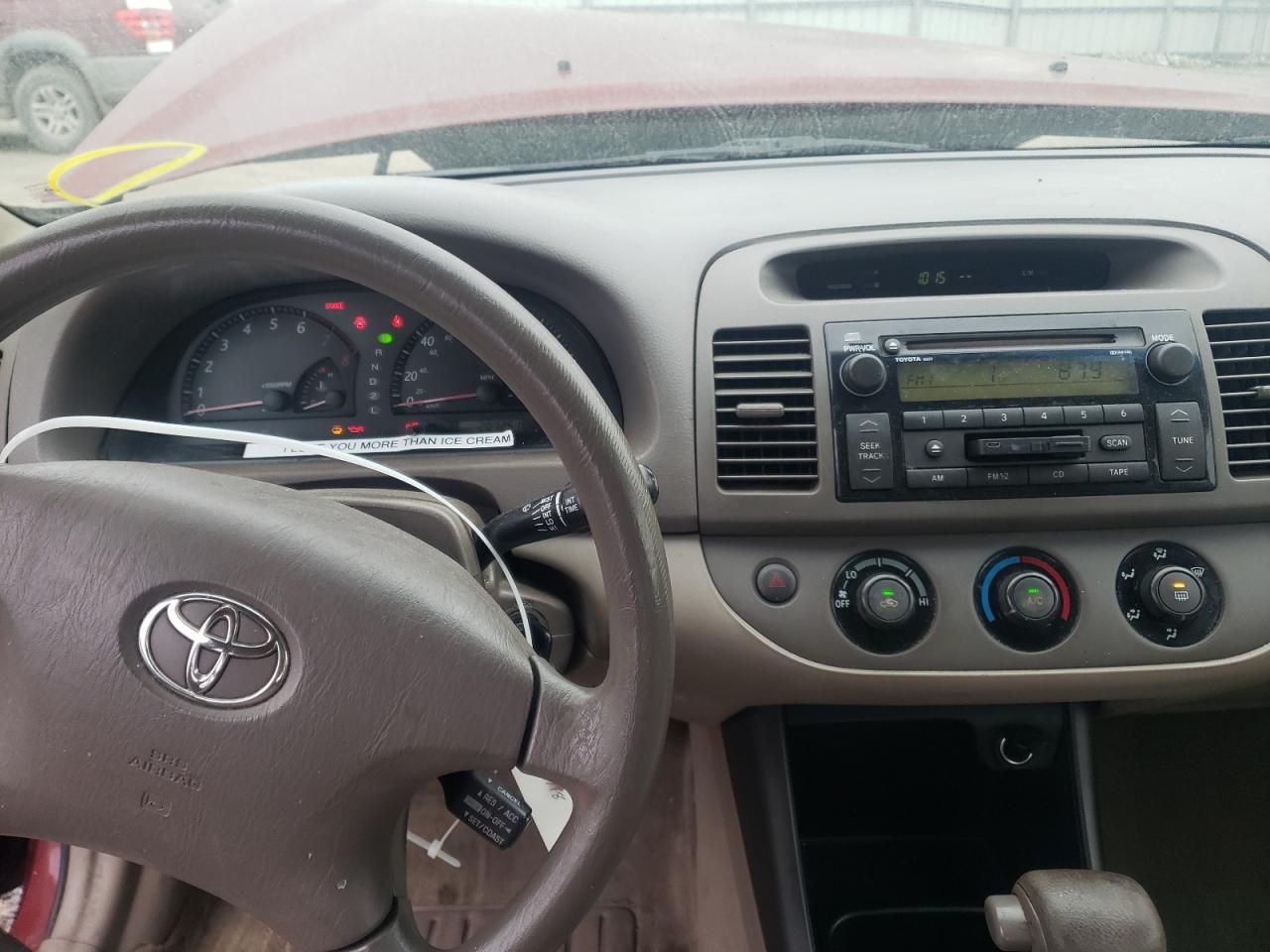Photo 9 from auction – 2003 TOYOTA CAMRY LE with VIN 4T1BE32K13U128718