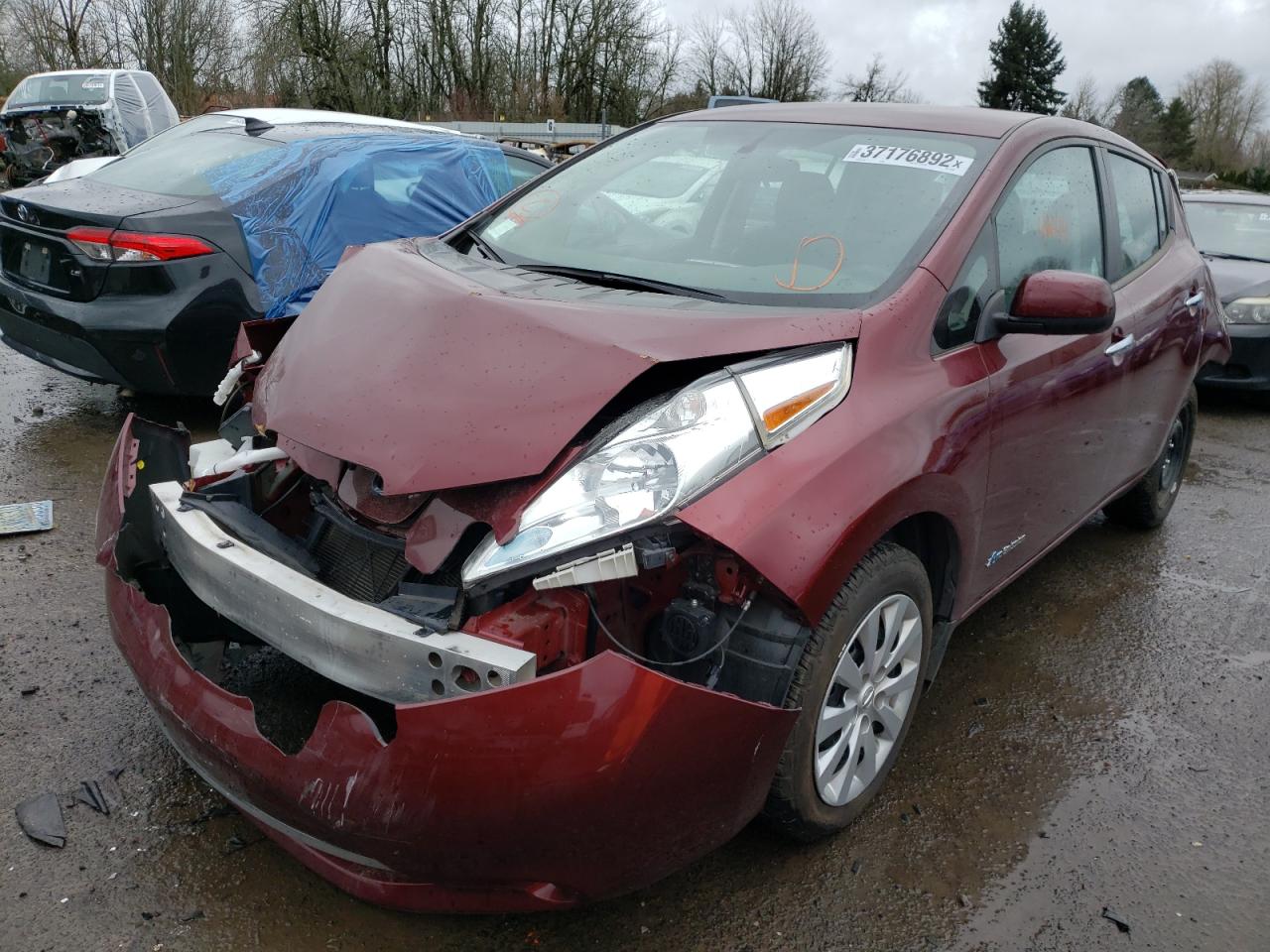 Photo 2 from auction – 2017 NISSAN LEAF S with VIN 1N4BZ0CP4HC306609