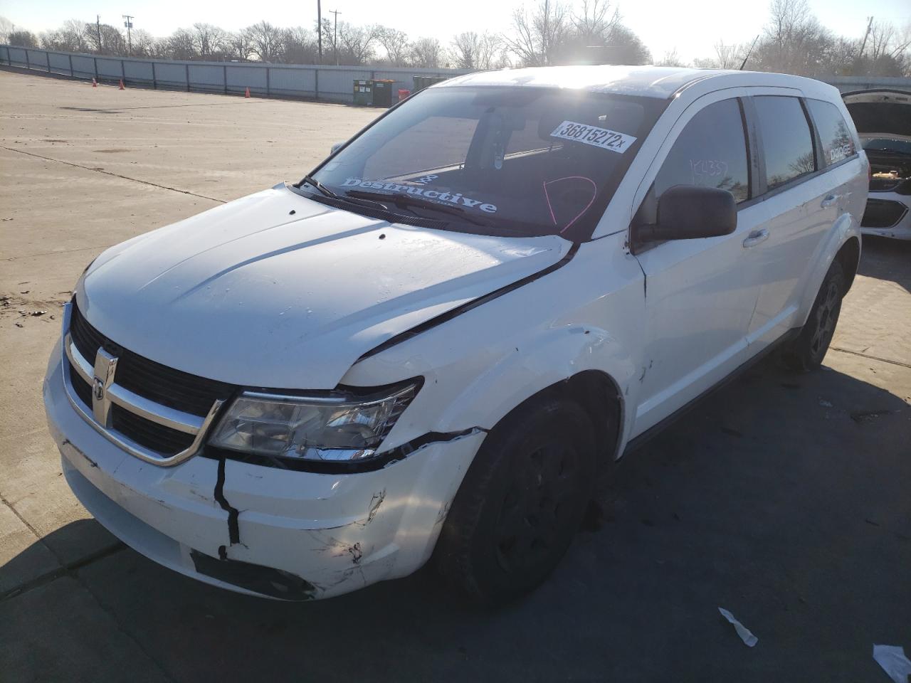 Photo 2 from auction – 2010 DODGE JOURNEY SE with VIN 3D4PG4FB9AT195789