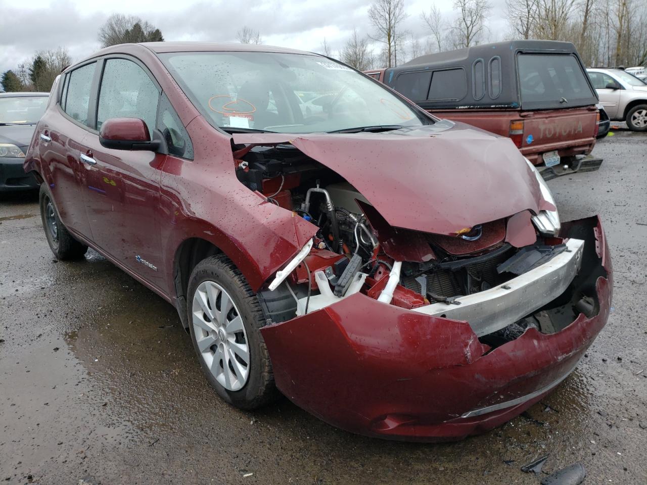 Photo 1 from auction – 2017 NISSAN LEAF S with VIN 1N4BZ0CP4HC306609