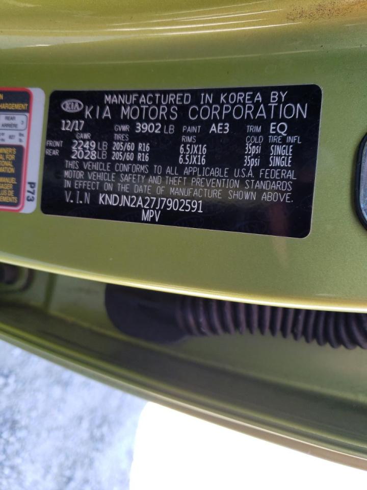 Photo 10 from auction – 2018 KIA SOUL with VIN KNDJN2A27J7902591