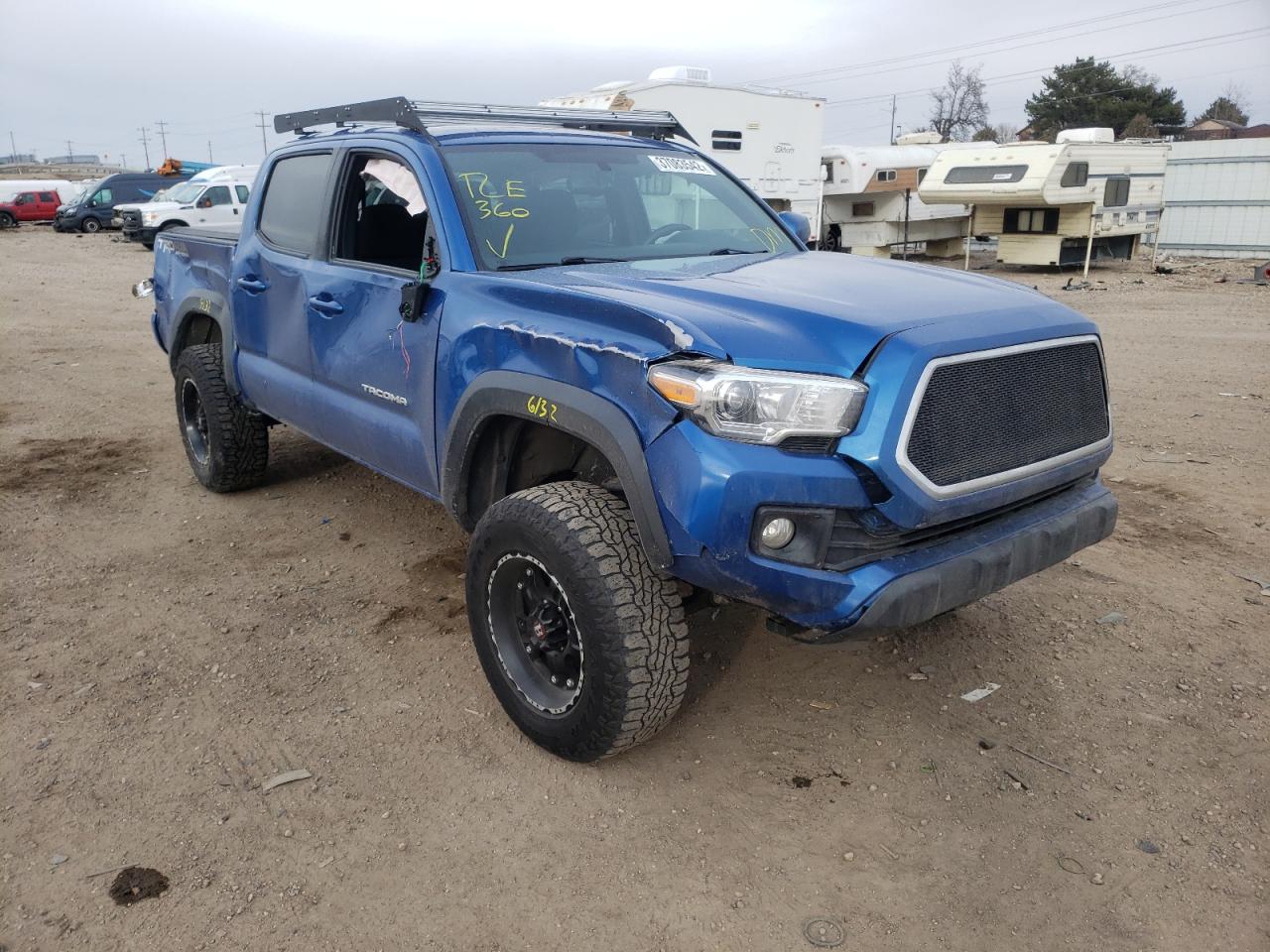 TOYOTA TACOMA DOU 2017 with VIN 3TMCZ5AN9HM102206 - Photo from auction