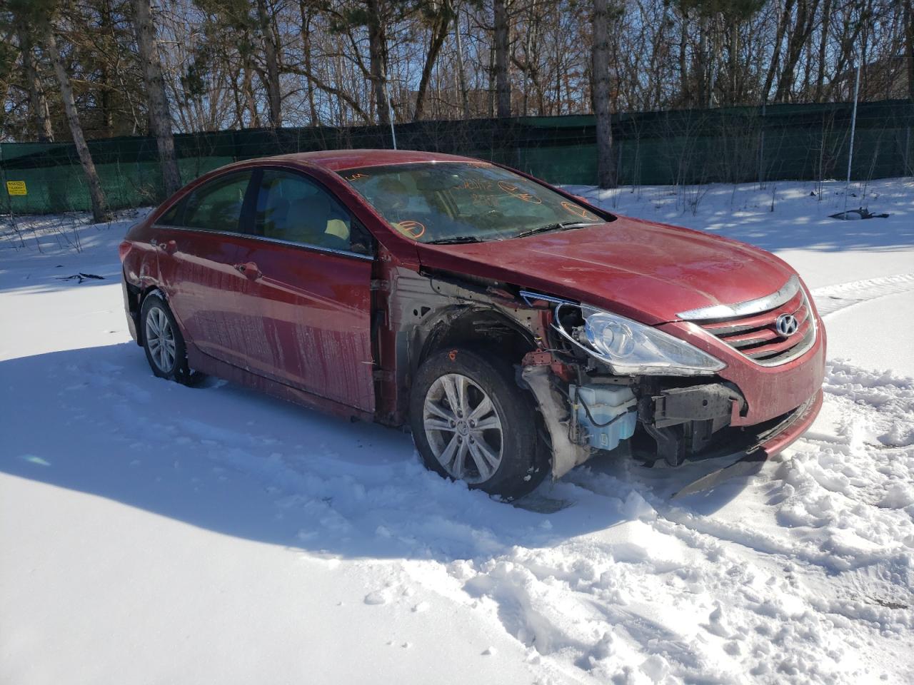 HYUNDAI SONATA GLS 2014 with VIN 5NPEB4AC4EH882963 - Photo from auction