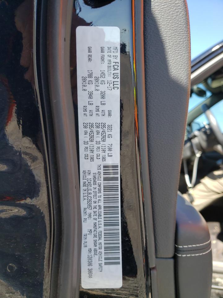 Photo 10 from auction – 2018 DODGE DURANGO SR with VIN 1C4SDJGJ8JC262057