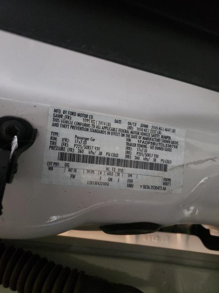 Photo 10 from auction – 2013 FORD C-MAX SEL with VIN 1FADP5BU7DL536755