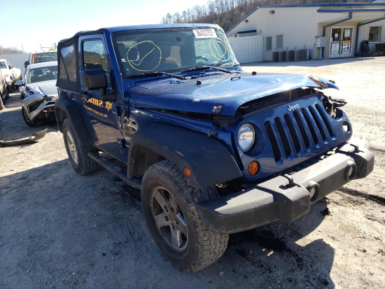 JEEP WRANGLER S 2010 with VIN 1J4AA2D15AL107619 - Photo from auction