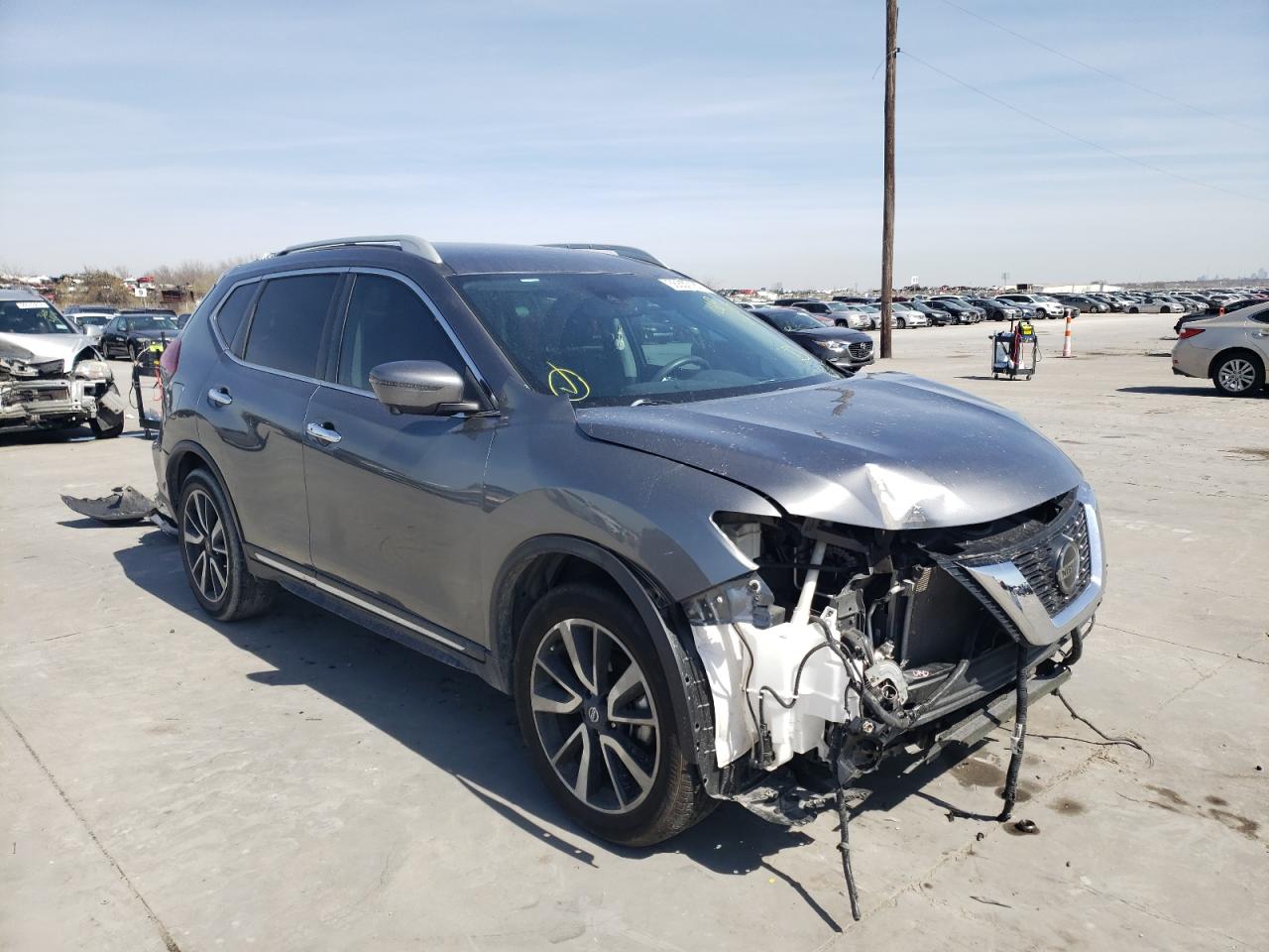 NISSAN ROGUE S 2019 with VIN 5N1AT2MT2KC774839 - Photo from auction
