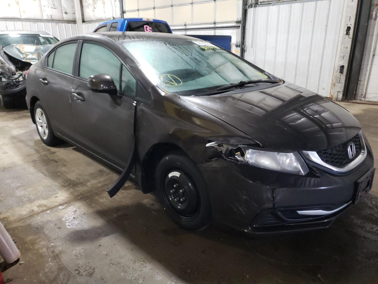HONDA CIVIC LX 2013 with VIN 19XFB2F55DE231184 - Photo from auction