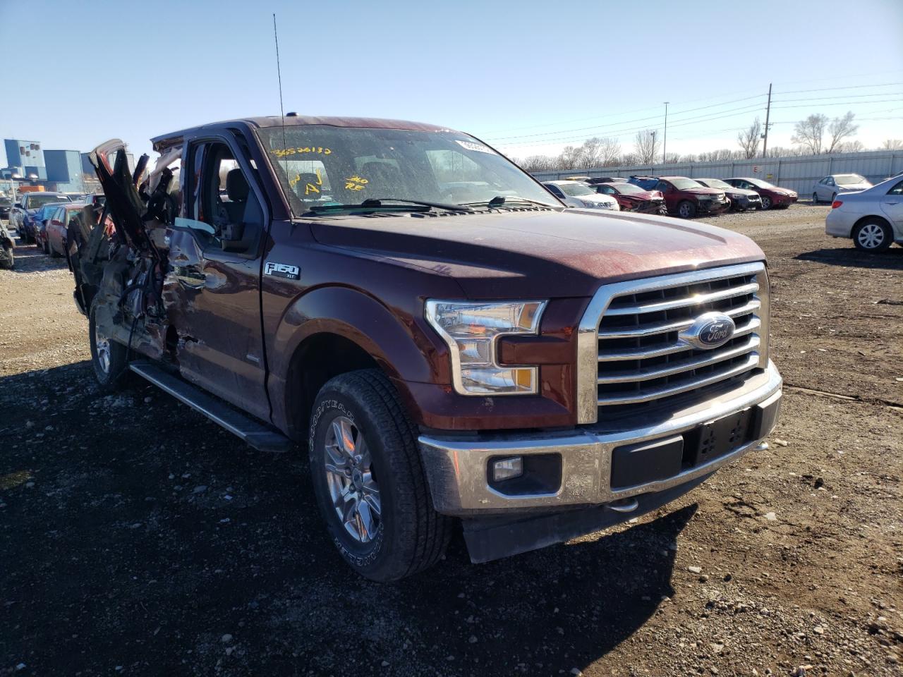 FORD F150 SUPER 2017 with VIN 1FTEW1EP9HFC50958 - Photo from auction