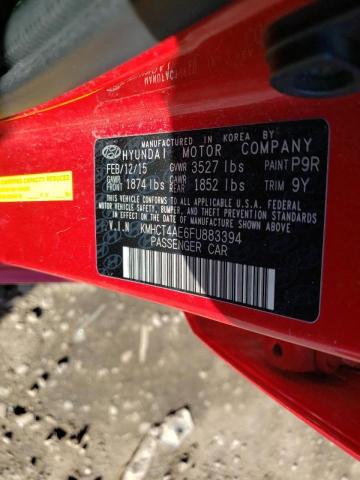 Photo 10 from auction – 2015 HYUNDAI ACCENT GLS with VIN KMHCT4AE6FU883394