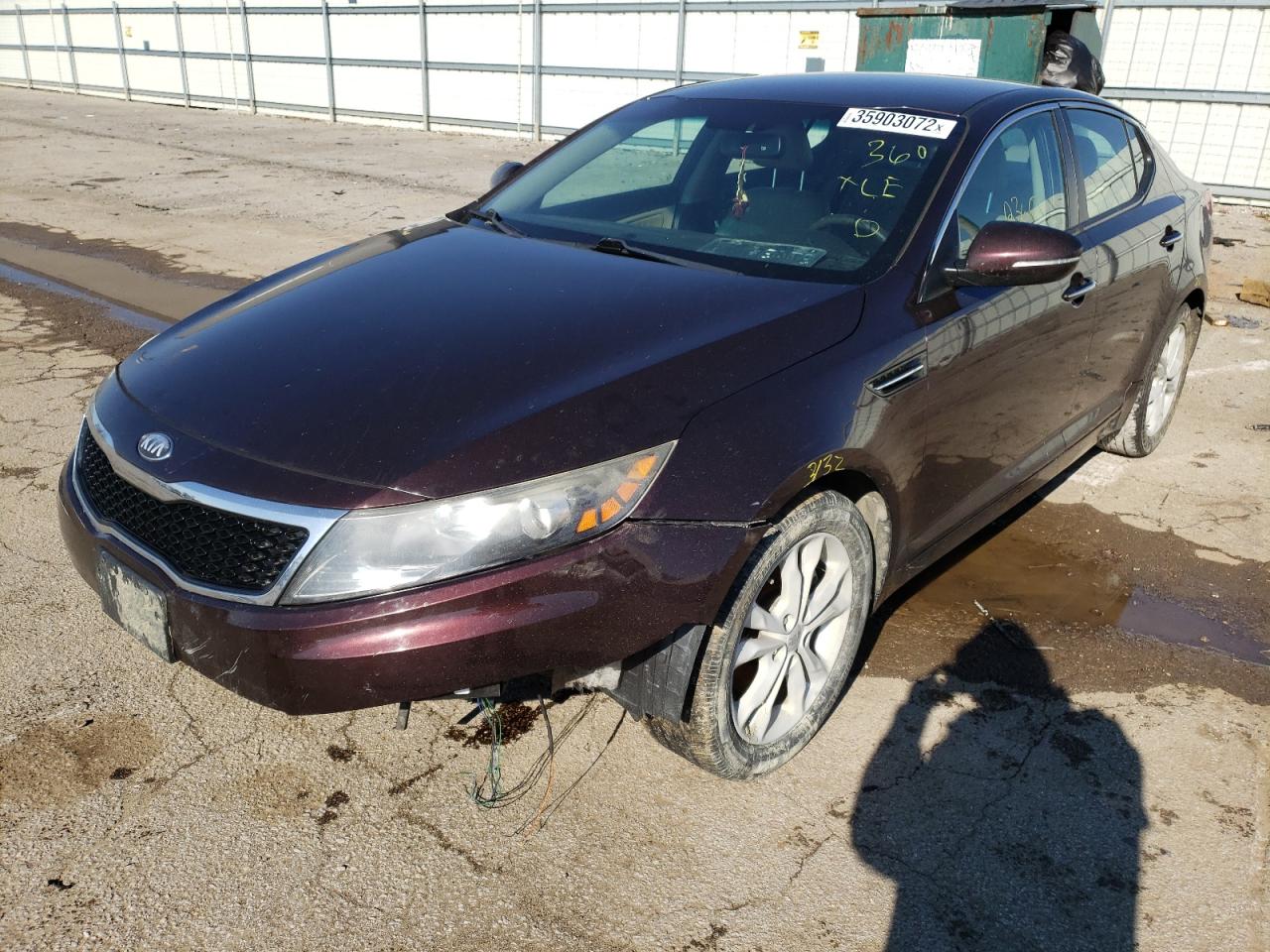Photo 2 from auction – 2013 KIA OPTIMA EX with VIN 5XXGN4A77DG249497