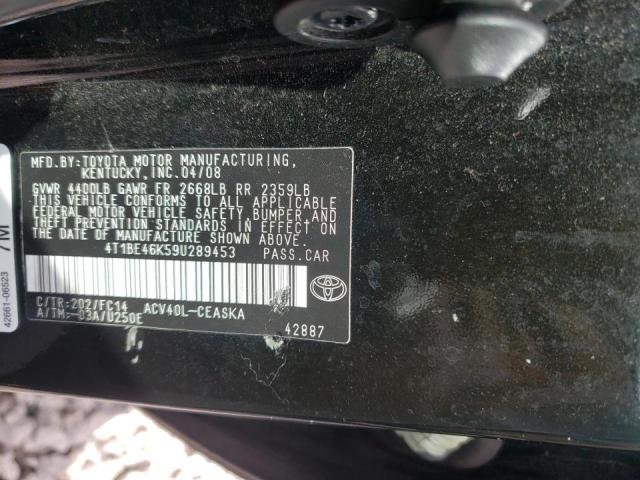 Zdjęcie 10 z aukcji – 2009 TOYOTA CAMRY BASE z VIN 4T1BE46K59U289453
