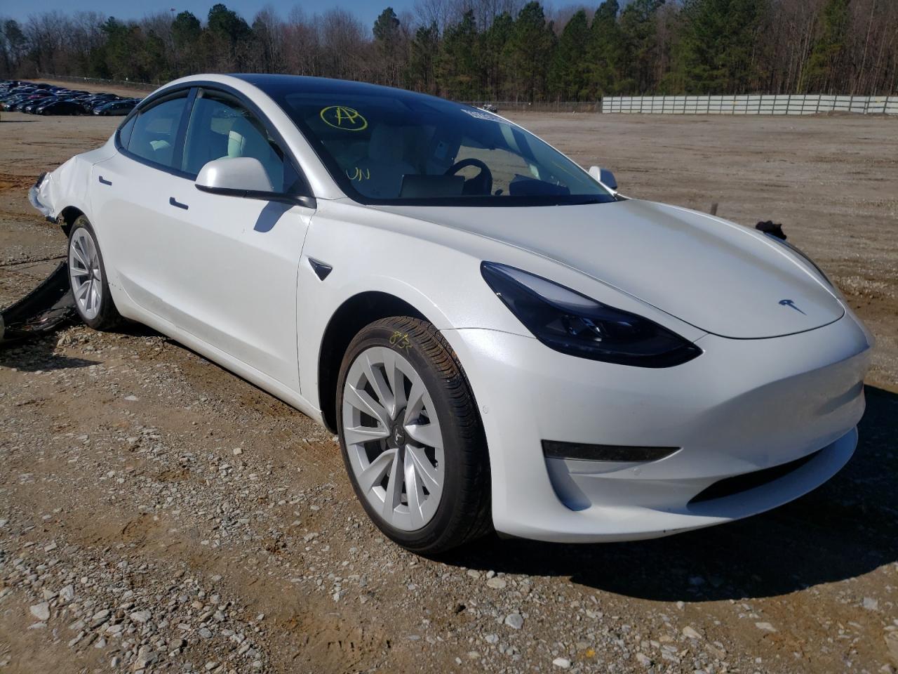 TESLA MODEL 3 2021 with VIN 5YJ3E1EAXMF085894 - Photo from auction