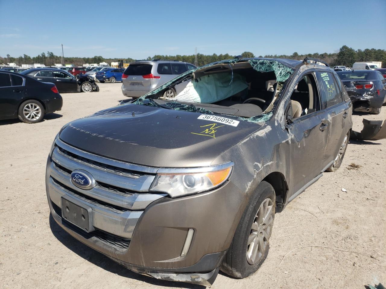 Photo 2 from auction – 2013 FORD EDGE SEL with VIN 2FMDK3JC6DBB29835