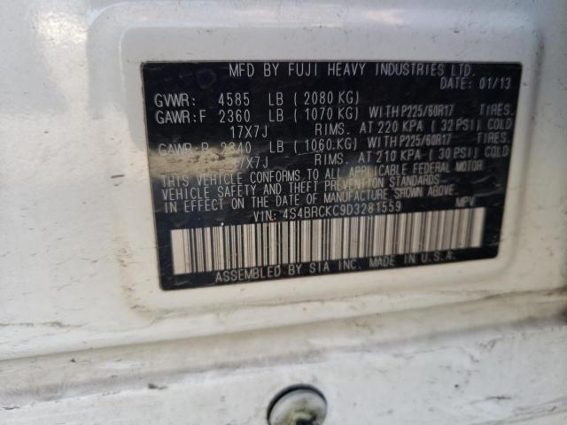 Photo 10 from auction – 2013 SUBARU OUTBACK 2. with VIN 4S4BRCKC9D3281559