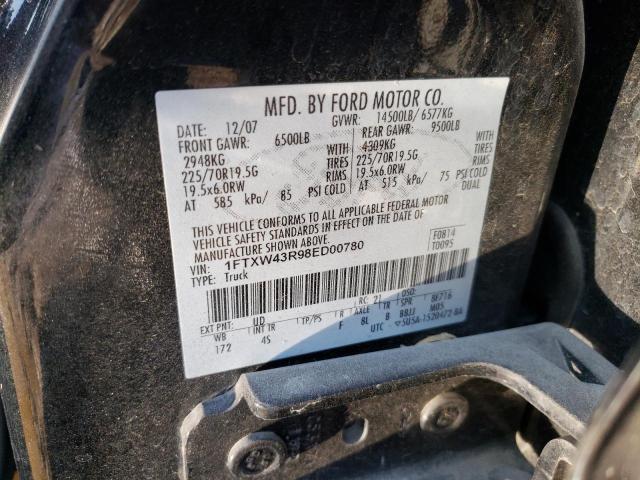 Photo 10 from auction – 2008 FORD F450 SUPER with VIN 1FTXW43R98ED00780