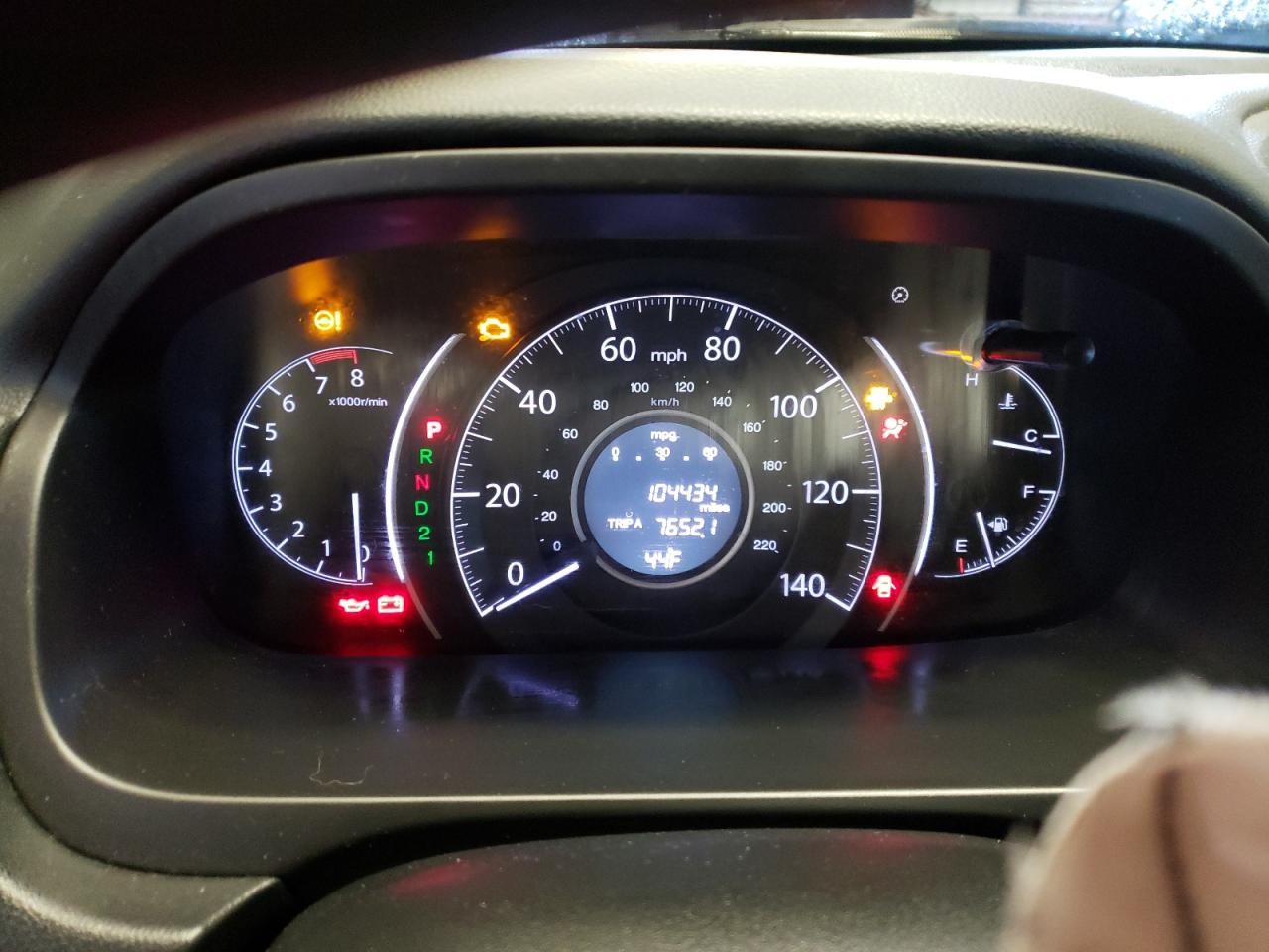 Photo 8 from auction – 2013 HONDA CR-V EX with VIN 2HKRM4H53DH647004