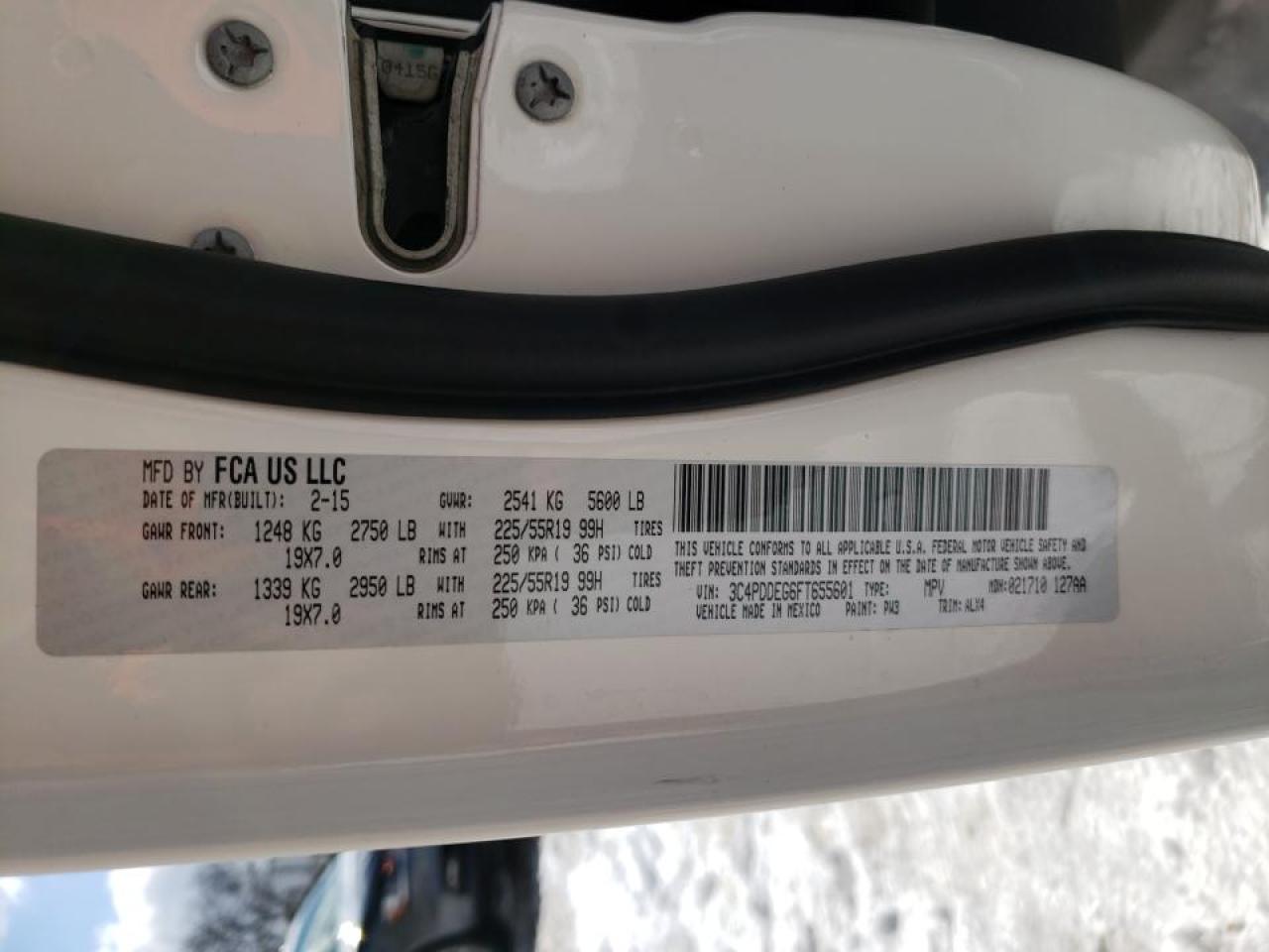 Foto 10 de la subasta – 2015 DODGE JOURNEY R/ con VIN 3C4PDDEG6FT655601