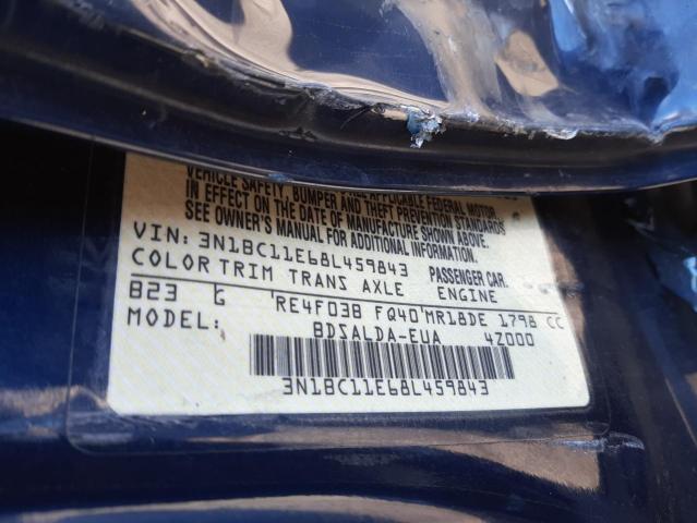 Photo 10 from auction – 2008 NISSAN VERSA with VIN 3N1BC11E68L459843