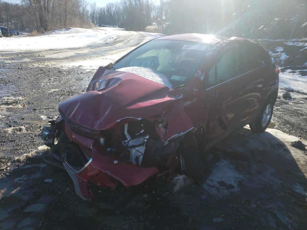 Photo 2 from auction – 2020 CHEVROLET TRAX 1LT with VIN 3GNCJPSB9LL253852