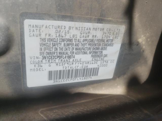 Photo 10 from auction – 2015 NISSAN VERSA NOTE with VIN 3N1CE2CP0FL418074