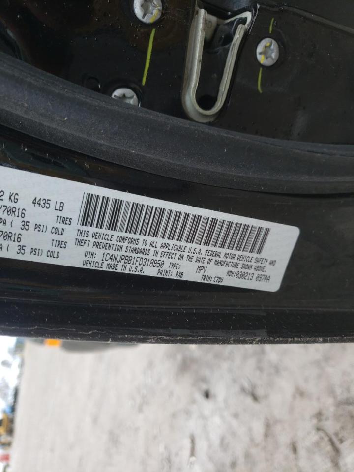 Photo 10 from auction – 2015 JEEP PATRIOT SP with VIN 1C4NJPBB1FD318950