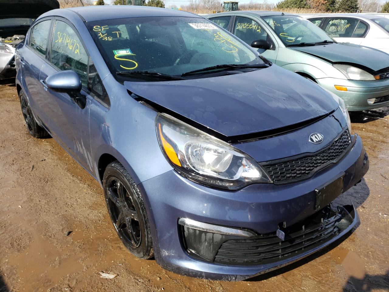 KIA RIO LX 2016 with VIN KNADM4A30G6554312 - Photo from auction