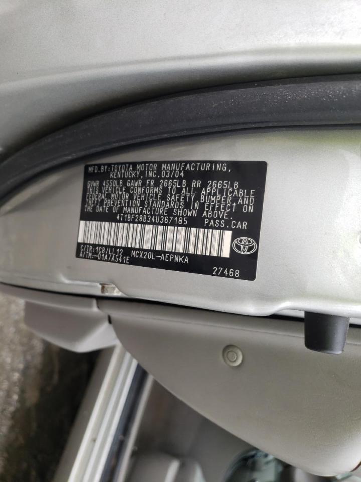 Photo 10 from auction – 2004 TOYOTA AVALON XL with VIN 4T1BF28B34U367185