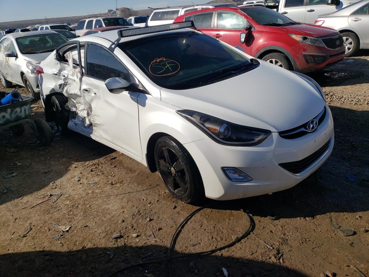 HYUNDAI ELANTRA GL 2012 with VIN 5NPDH4AEXCH131200 - Photo from auction