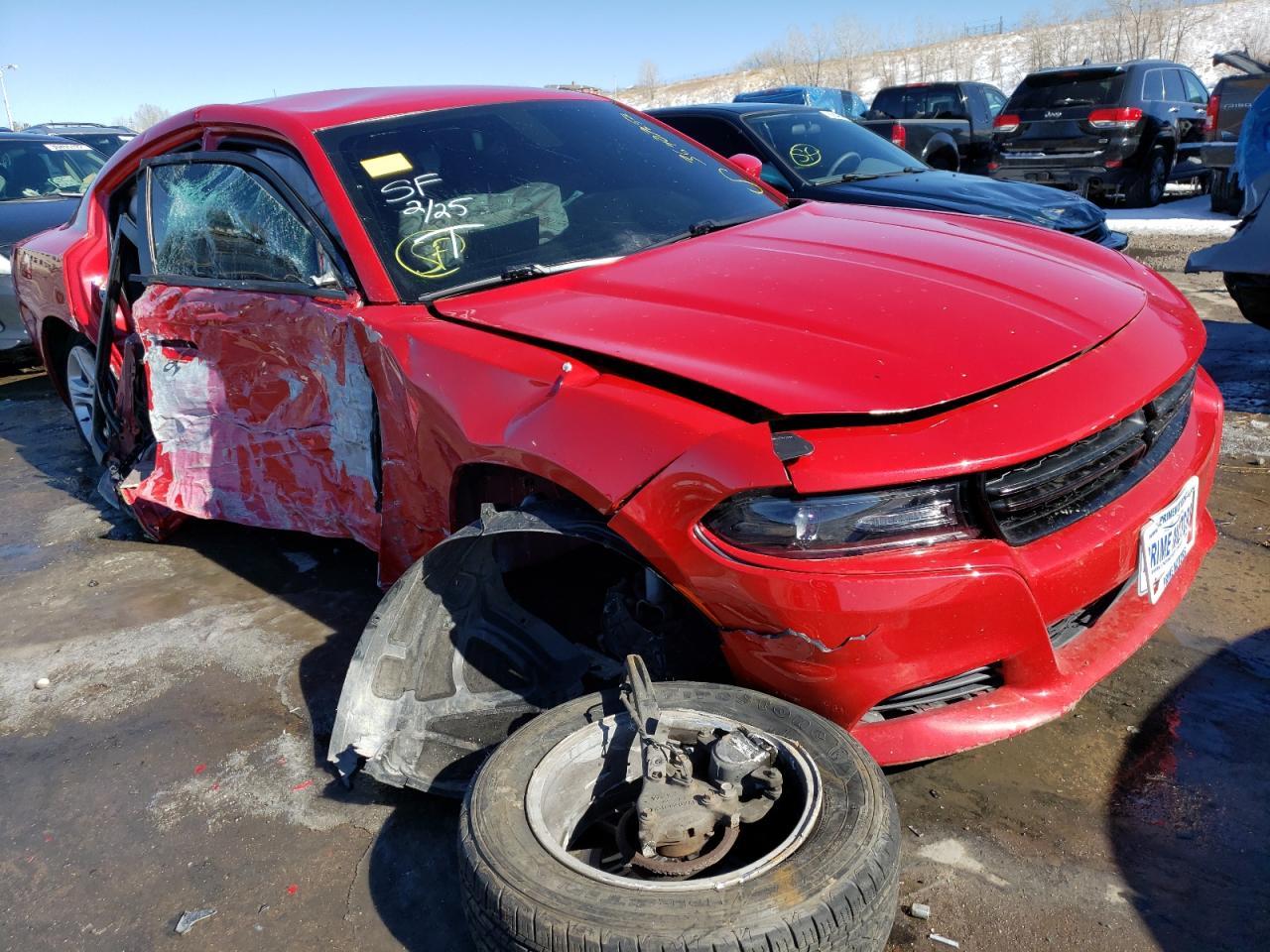 DODGE CHARGER SE 2015 with VIN 2C3CDXBG4FH734721 - Photo from auction
