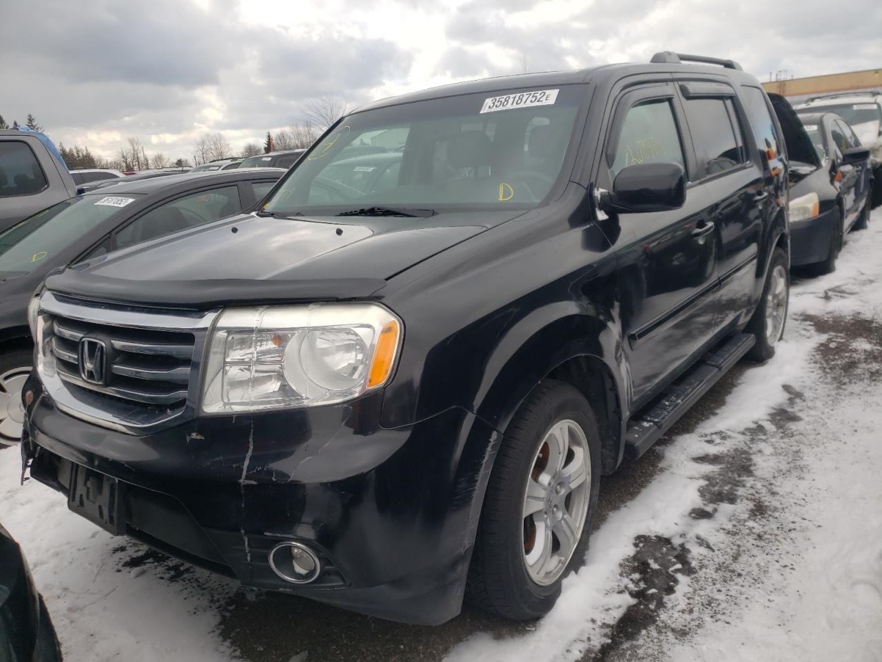 Photo 2 from auction – 2013 HONDA PILOT EXL with VIN 5FNYF4H50DB501177