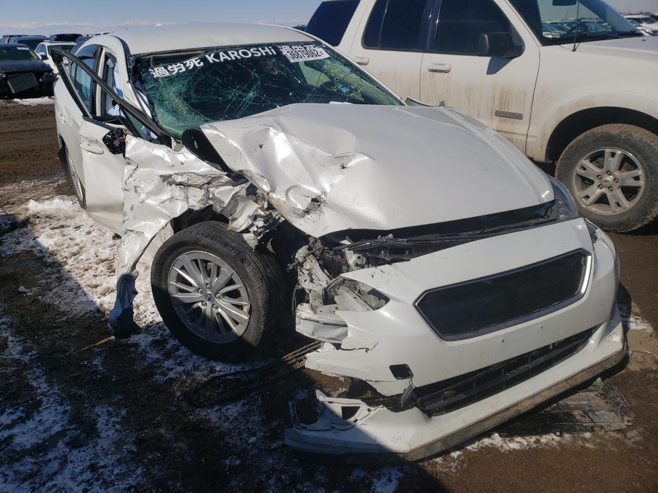 Photo 1 from auction – 2018 SUBARU IMPREZA PR with VIN 4S3GKAD67J3615125