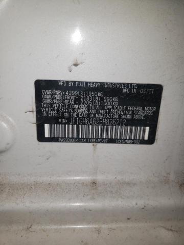 Photo 10 from auction – 2011 SUBARU IMPREZA 2. with VIN JF1GH6A62BH826212