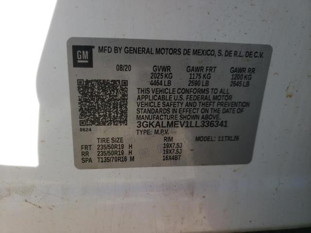 Photo 10 from auction – 2020 GMC TERRAIN SL with VIN 3GKALMEV1LL336341
