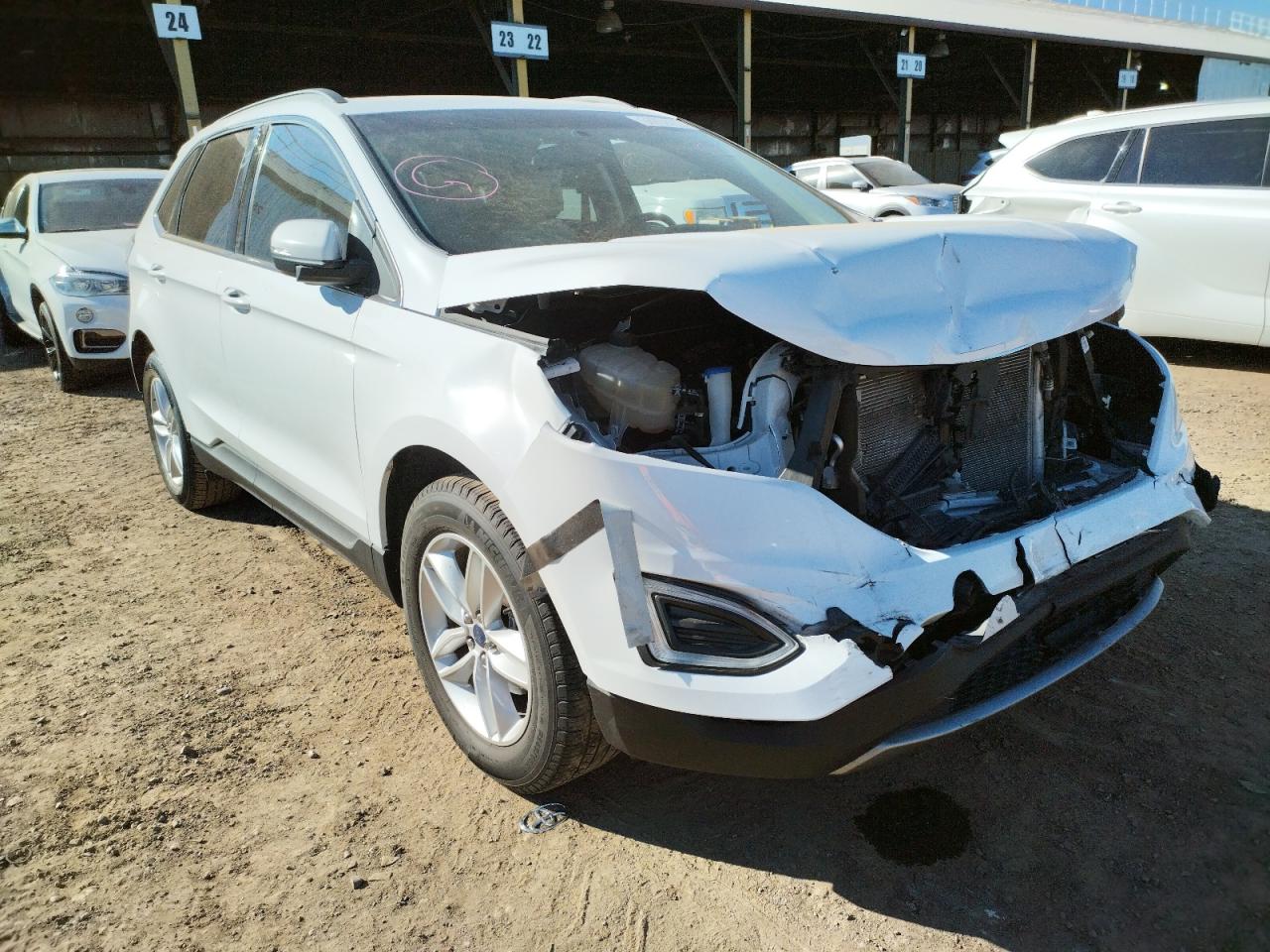 FORD EDGE SEL 2017 with VIN 2FMPK3J98HBC27109 - Photo from auction