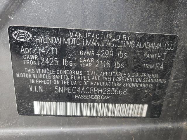 Photo 10 from auction – 2011 HYUNDAI SONATA SE with VIN 5NPEC4AC8BH283668