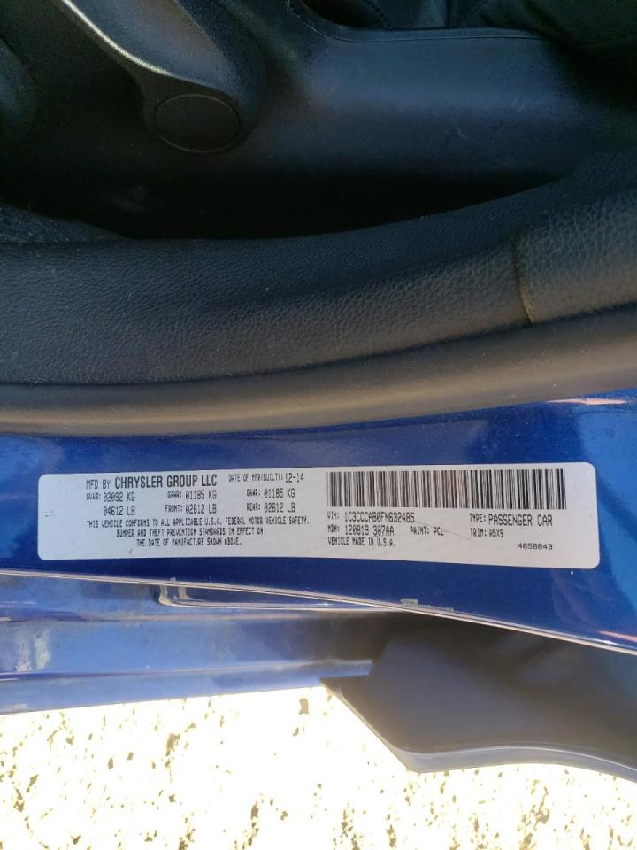 Photo 10 from auction – 2015 CHRYSLER 200 LIMITE with VIN 1C3CCCAB0FN632485