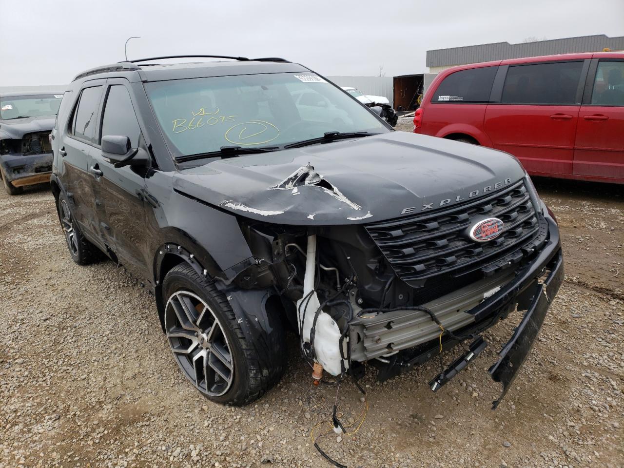 FORD EXPLORER S 2016 with VIN 1FM5K8GT4GGB66095 - Photo from auction