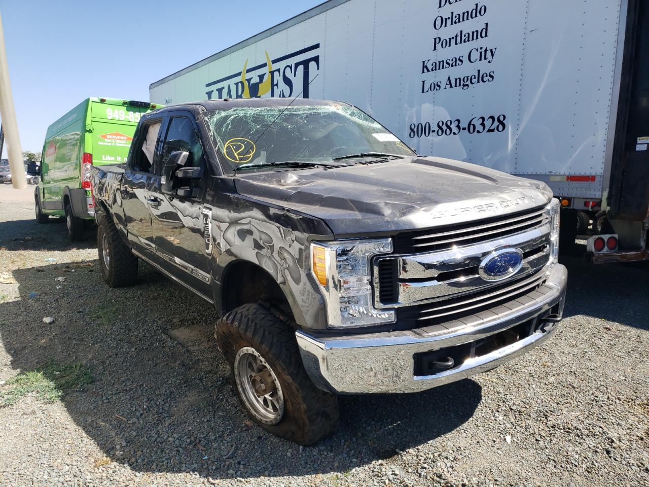 FORD F250 SUPER 2017 with VIN 1FT7W2BT0HEF38714 - Photo from auction