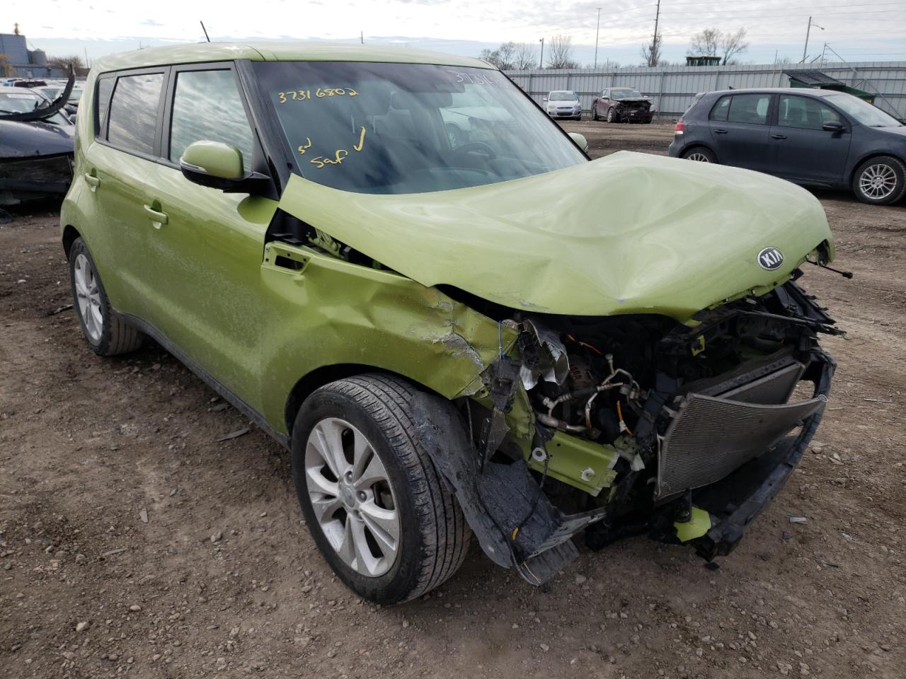 KIA SOUL + 2014 مع رقم تعريف المركبة KNDJP3A51E7725195 - صورة من المزاد