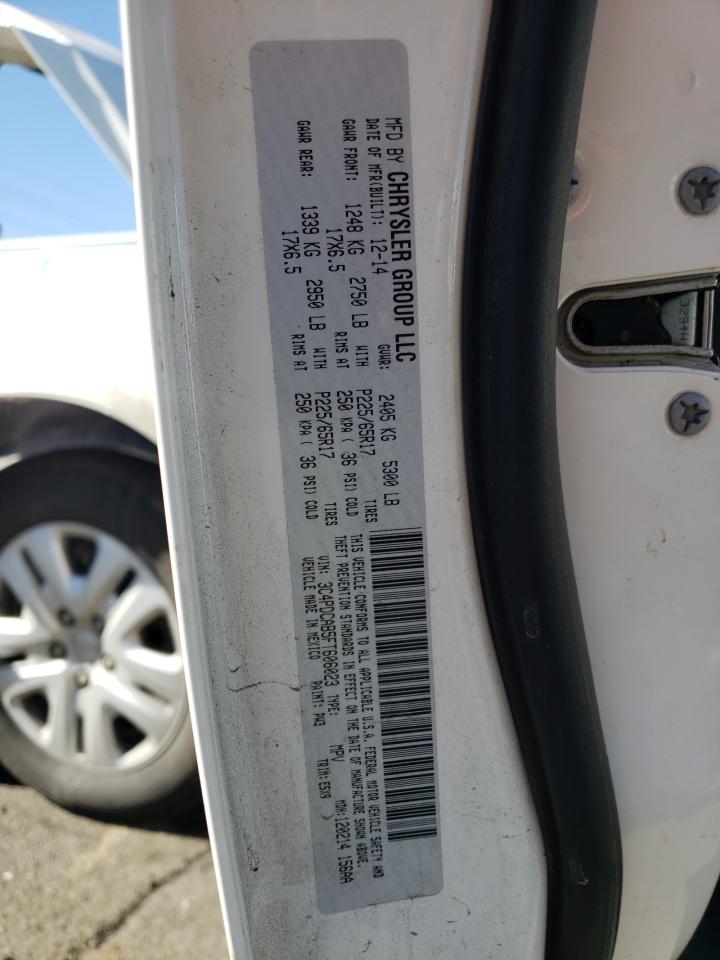 Photo 10 from auction – 2015 DODGE JOURNEY SE with VIN 3C4PDCAB5FT606023