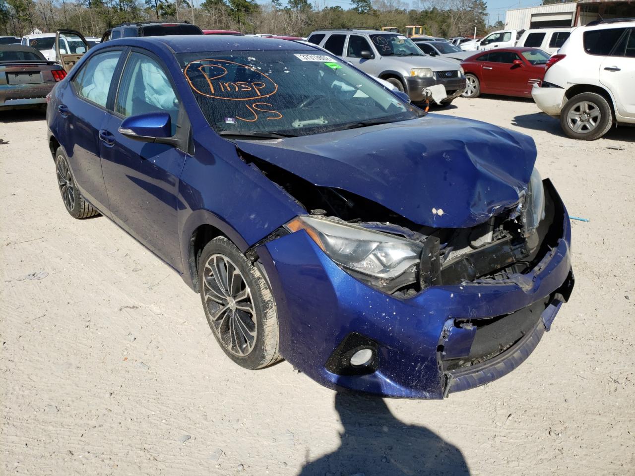 TOYOTA COROLLA L 2014 with VIN 2T1BURHE4EC106031 - Photo from auction