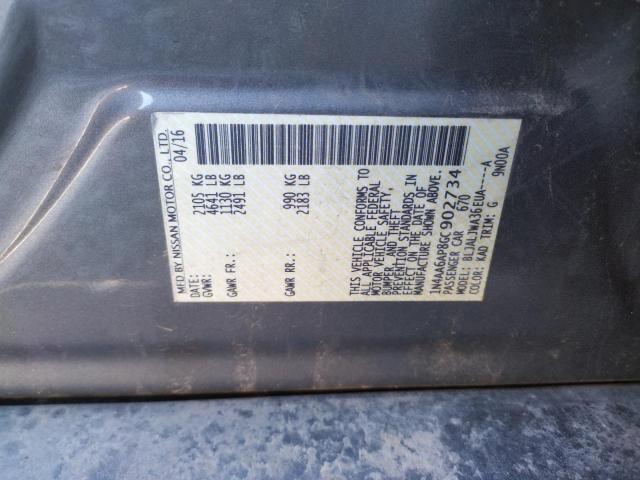 Foto 10 de la subasta – 2016 NISSAN MAXIMA con VIN 1N4AA6AP8GC902734