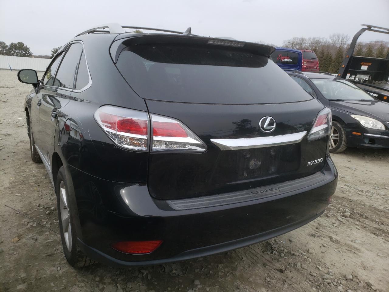 Photo 3 from auction – 2013 LEXUS RX 350 BAS with VIN 2T2BK1BA4DC196868
