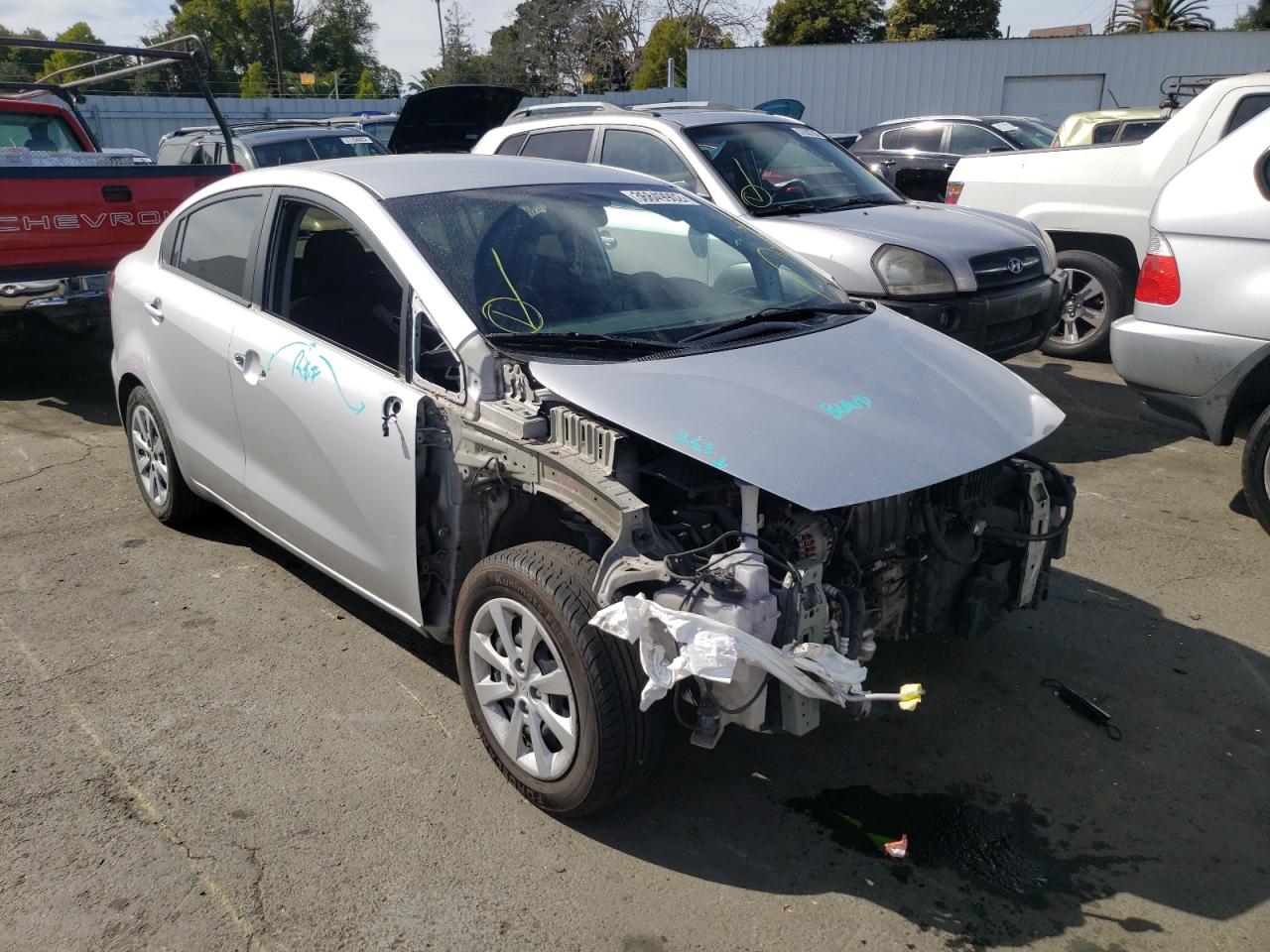 KIA RIO LX 2016 with VIN KNADM4A37G6603957 - Photo from auction