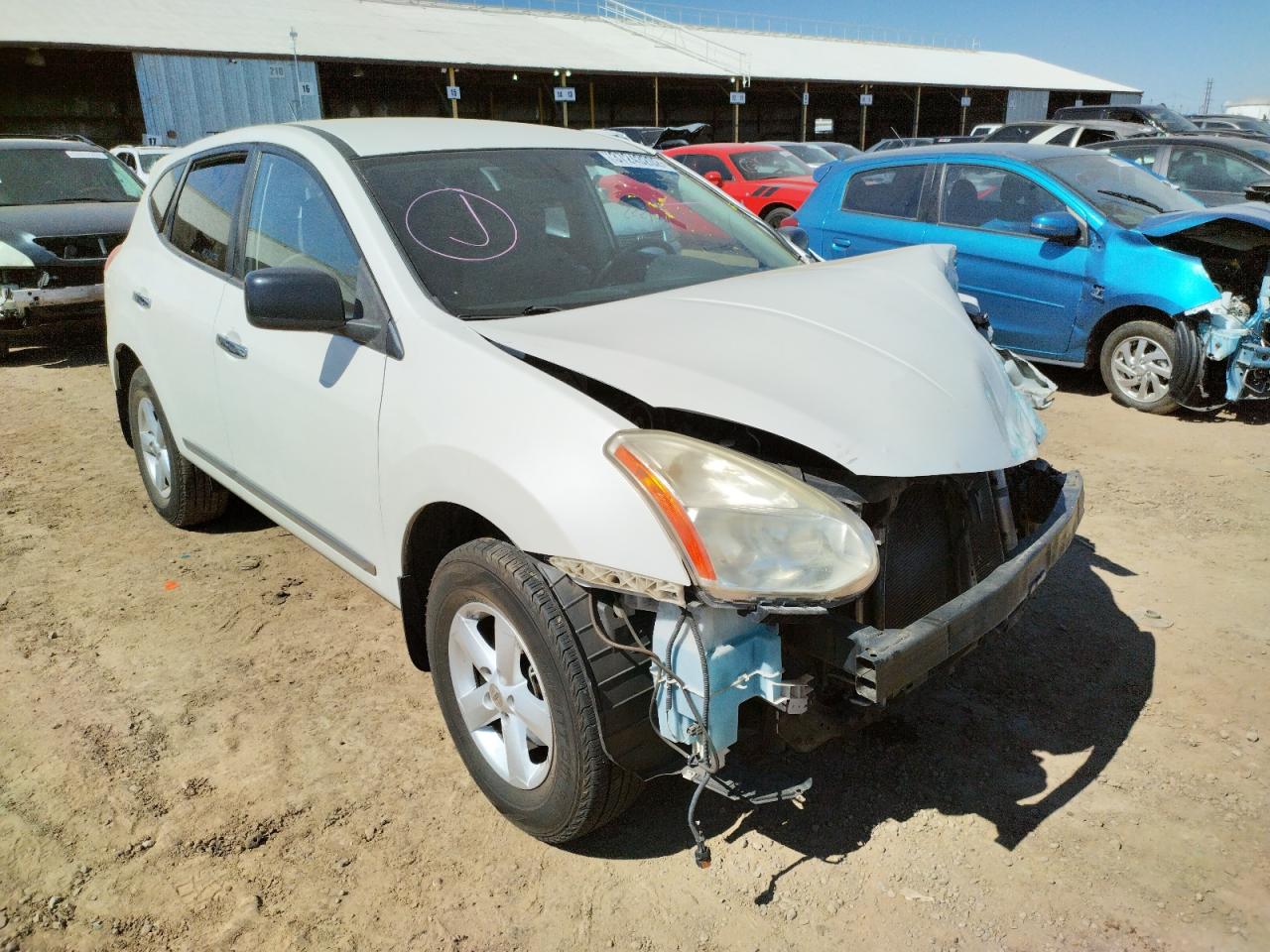 NISSAN ROGUE S 2012 with VIN JN8AS5MT4CW273738 - Photo from auction