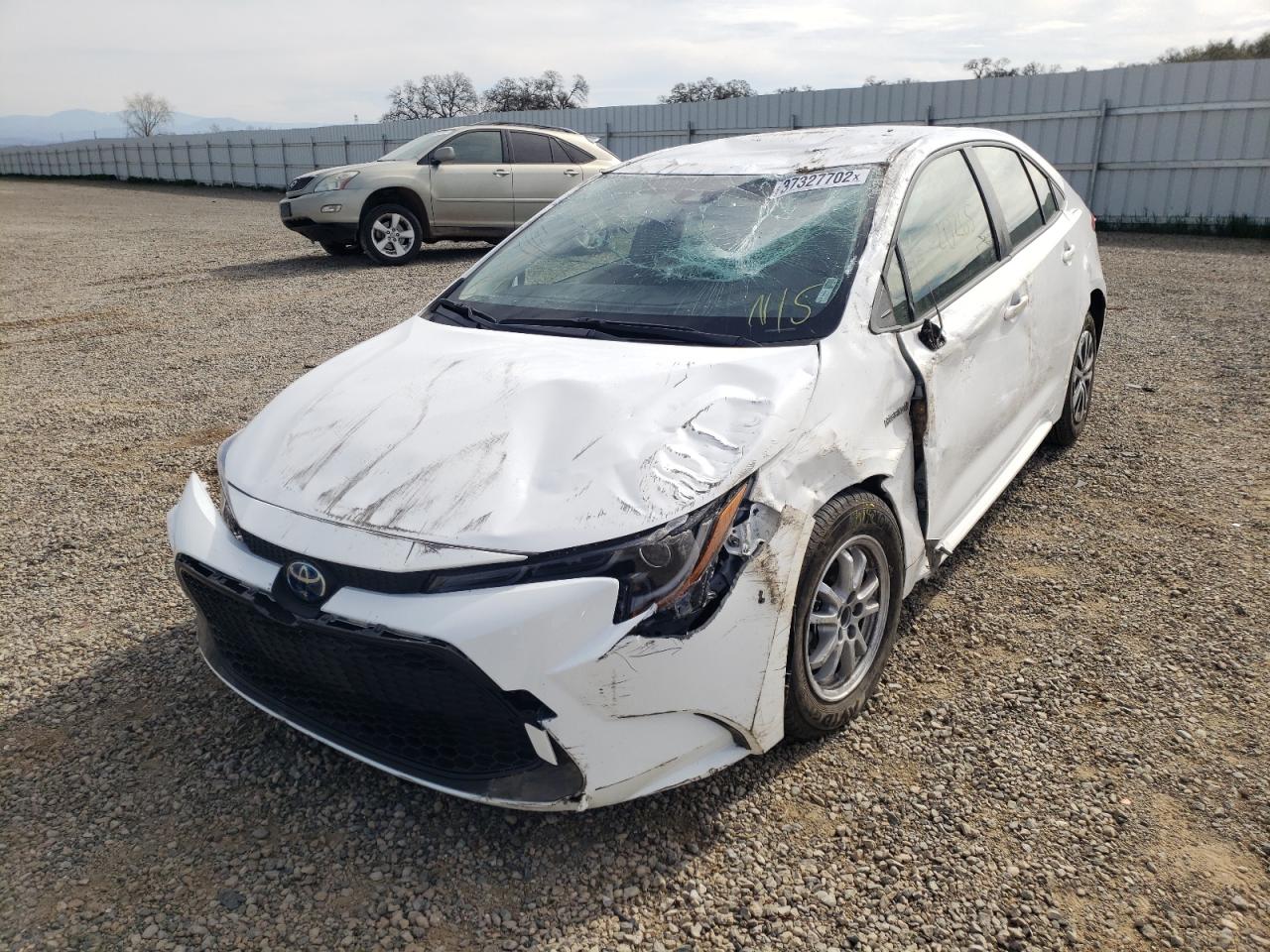 Photo 2 from auction – 2021 TOYOTA COROLLA LE with VIN JTDEAMDE9MJ031781