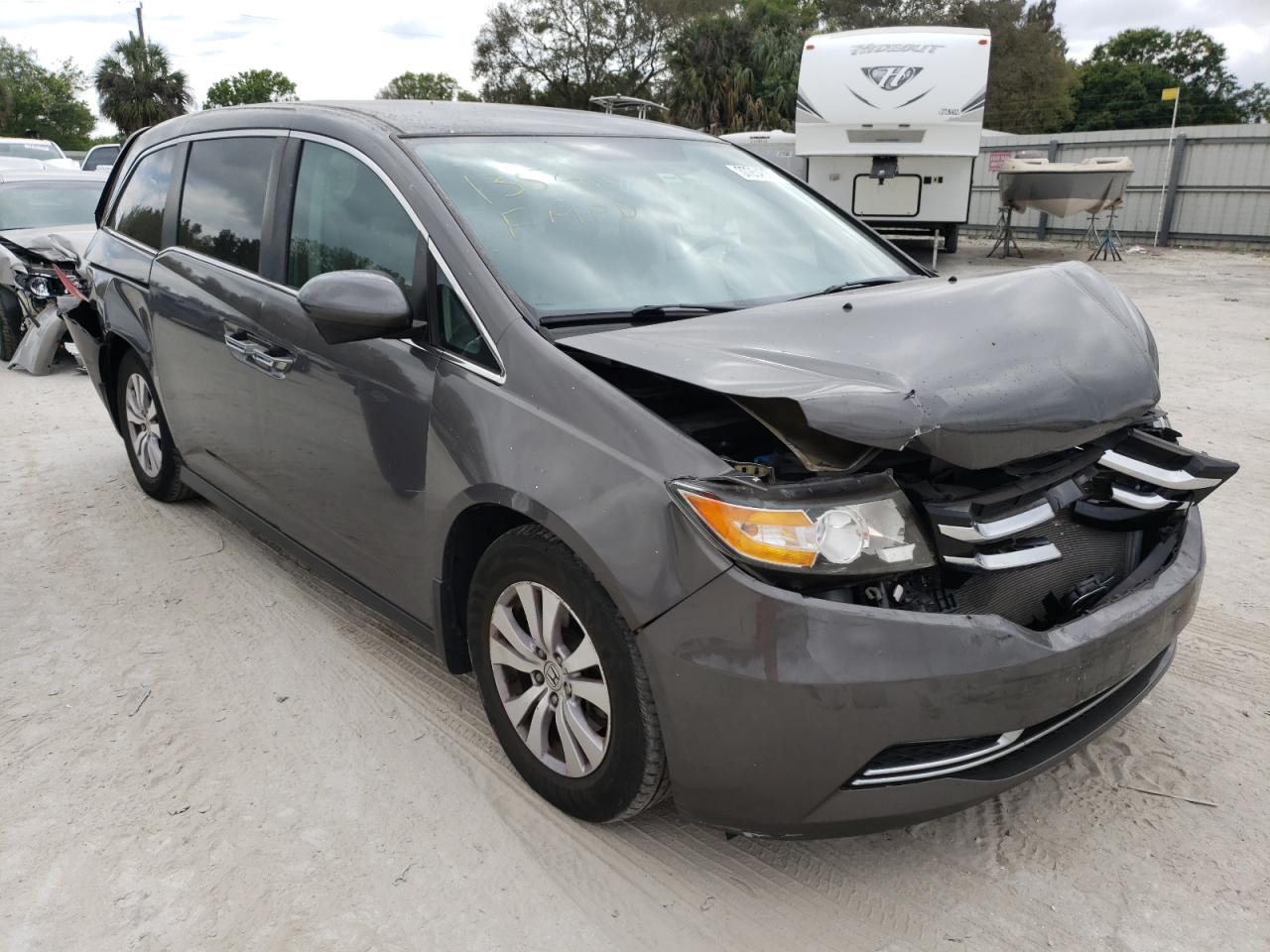 HONDA ODYSSEY EX 2014 with VIN 5FNRL5H40EB064986 - Photo from auction