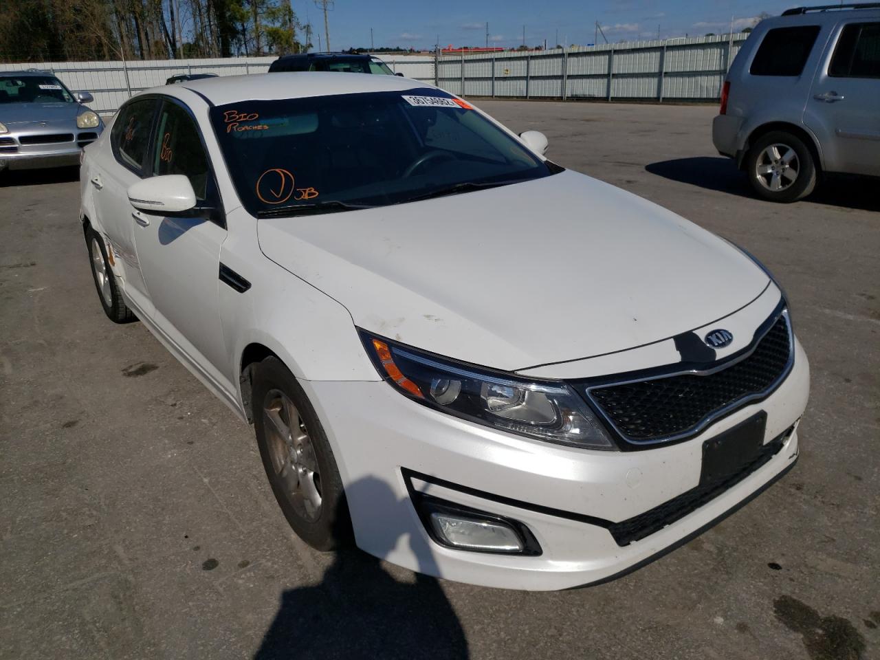 KIA OPTIMA LX 2014 with VIN KNAGM4A7XE5475233 - Photo from auction